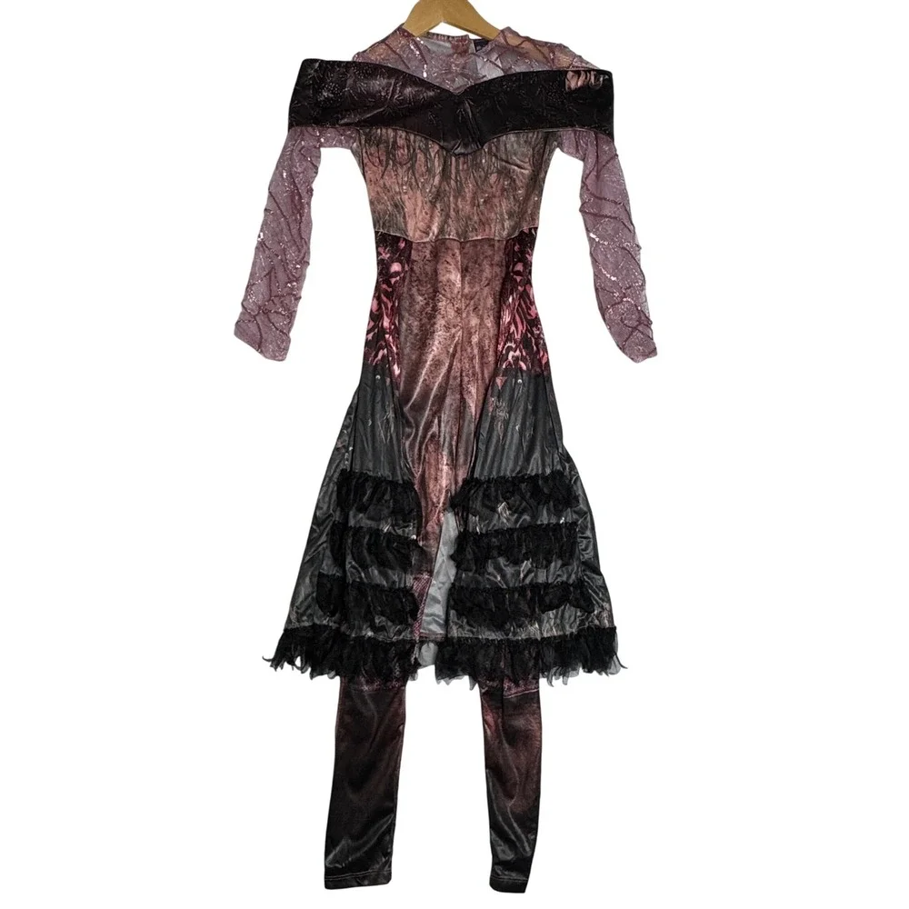 Disney Descendants 3 Audrey Costume Girls Medium Purple Pink Witch Dress Outfit